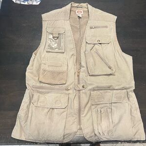 Banana Republic Khaki Mesh Vest